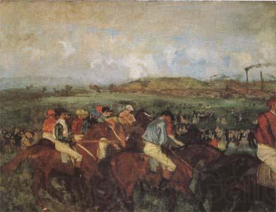 Edgar Degas The Gentlemen's Race Before the Start (mk09) Spain oil painting art